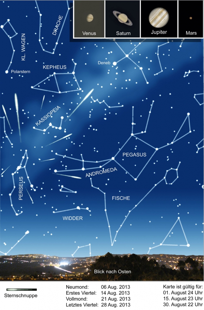 Sternenhimmel August 2013 | Volkssternwarte Marburg e.V.